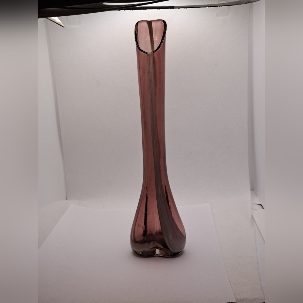 Vintage Burgandy Swung vase